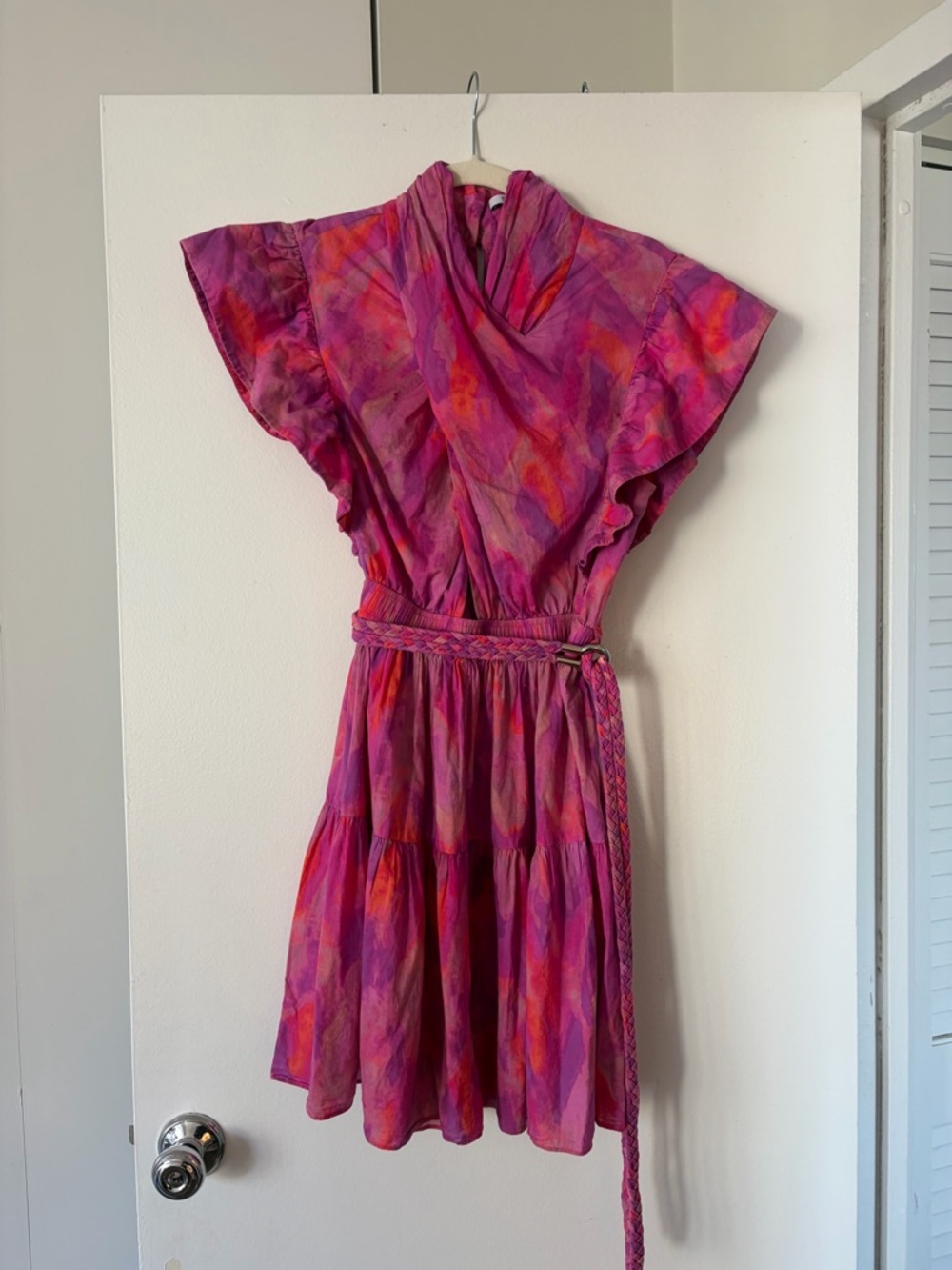 10 Crosby Derek Lam | Finn Ruffle Wrap Dress - Picture 6 of 10